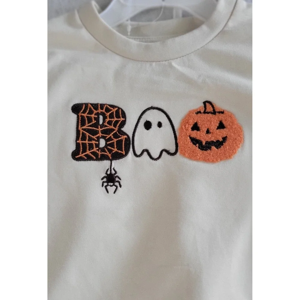Magical Kids Boys Set 2-Piece Sweatshirt & Pants Halloween 12M Beige And Brown N